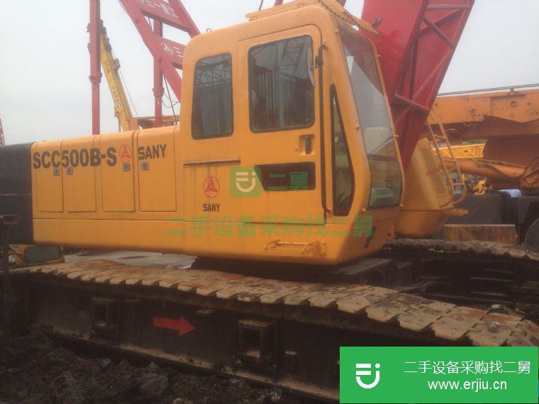 轉讓二手8成新三一SANY SCC500B 50噸履帶式起重機