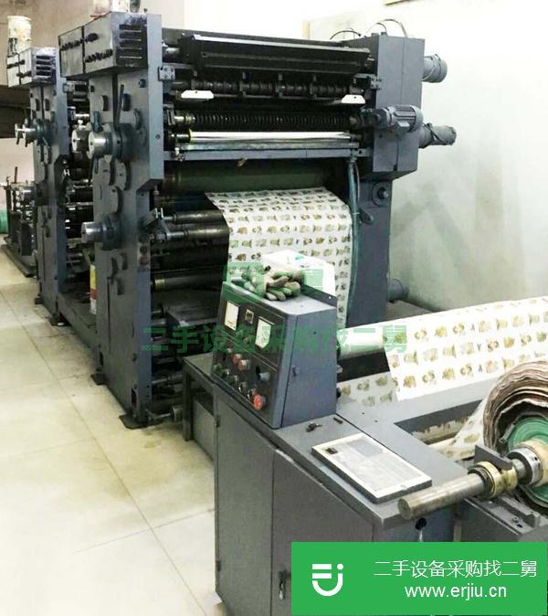 轉讓二手高斯p19四加二卷筒紙報刊輪轉印刷機 分切機