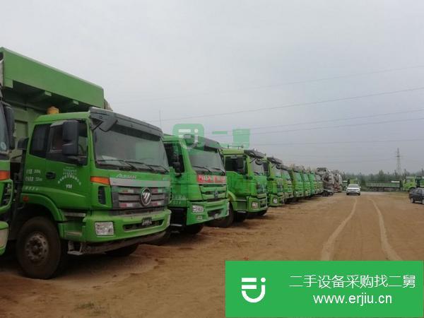 轉讓18-19年福田歐曼，豪沃，德龍綠色渣土車工程車，可分期可提檔