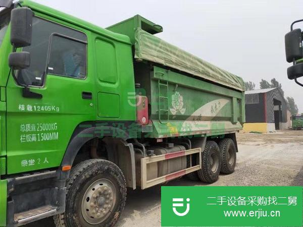 轉讓18年國五陜汽德龍，福田歐曼，重汽豪沃綠色渣土車工程車，全國包提檔過戶