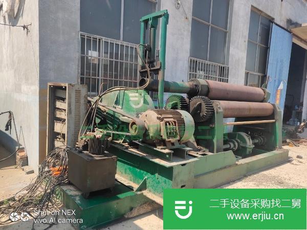現貨出售二手實心W11-35*2500銅套銅蝸輪機械卷板機
