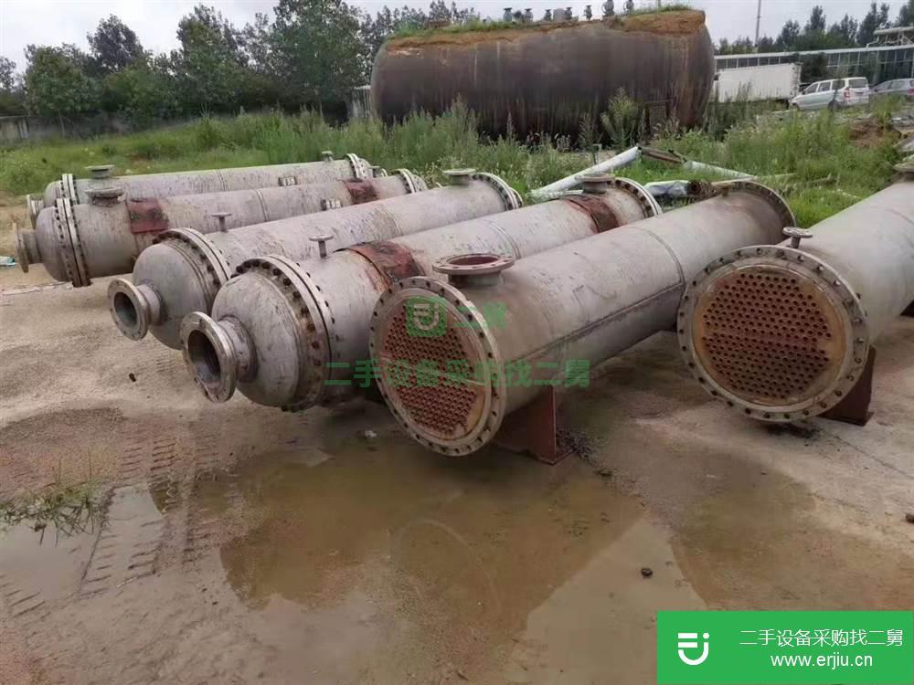 出售二手50平方316不銹鋼列管冷凝器