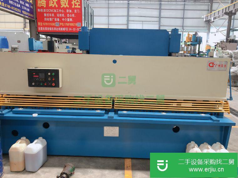 轉(zhuǎn)讓廣州貝力6*3200二手剪板機(jī)100t3200二手折彎一套鈑金加工