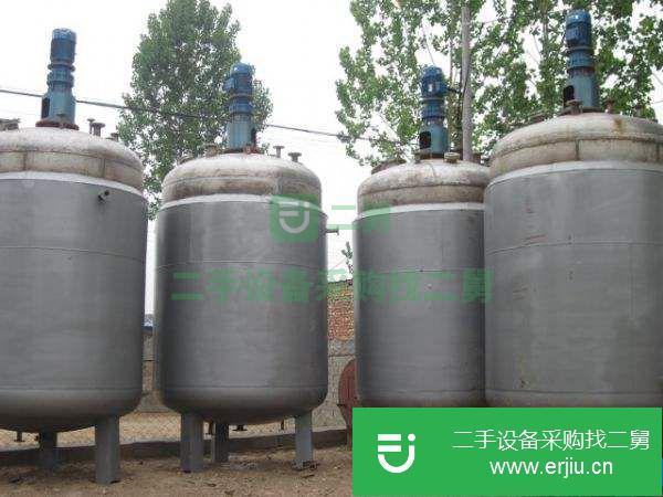 轉讓:低價出售二手搪瓷反應釜、不銹鋼反應釜
