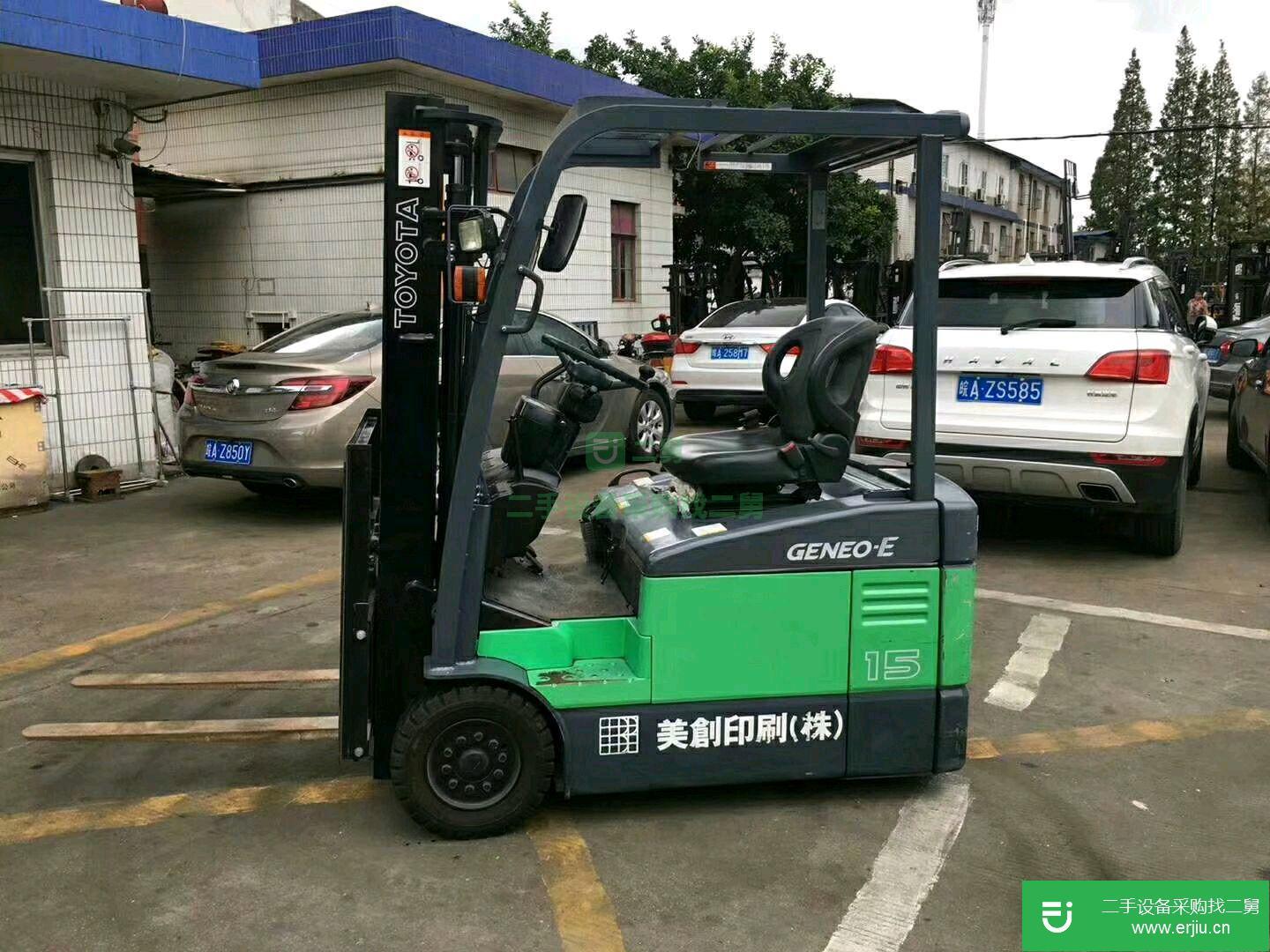 二手叉車豐田1.5噸電瓶叉車，進口電瓶叉車價格便宜