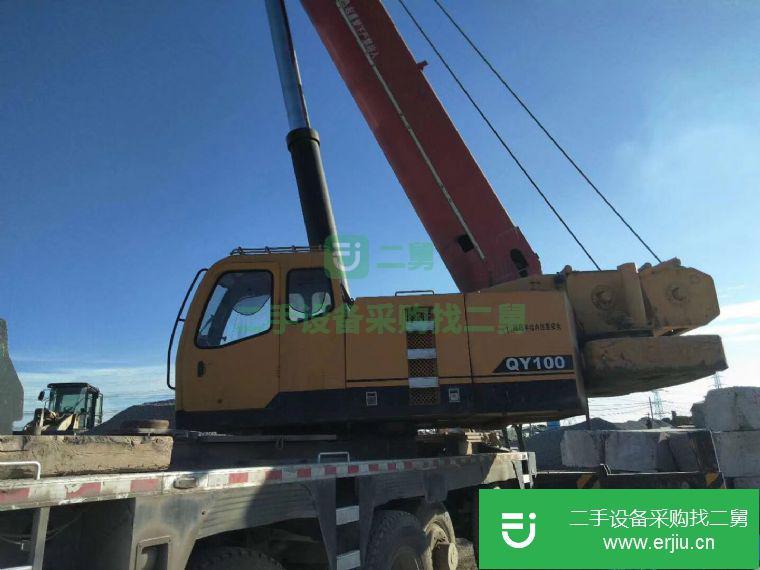 轉讓8成新二手三一QY100 100噸汽車起重機
