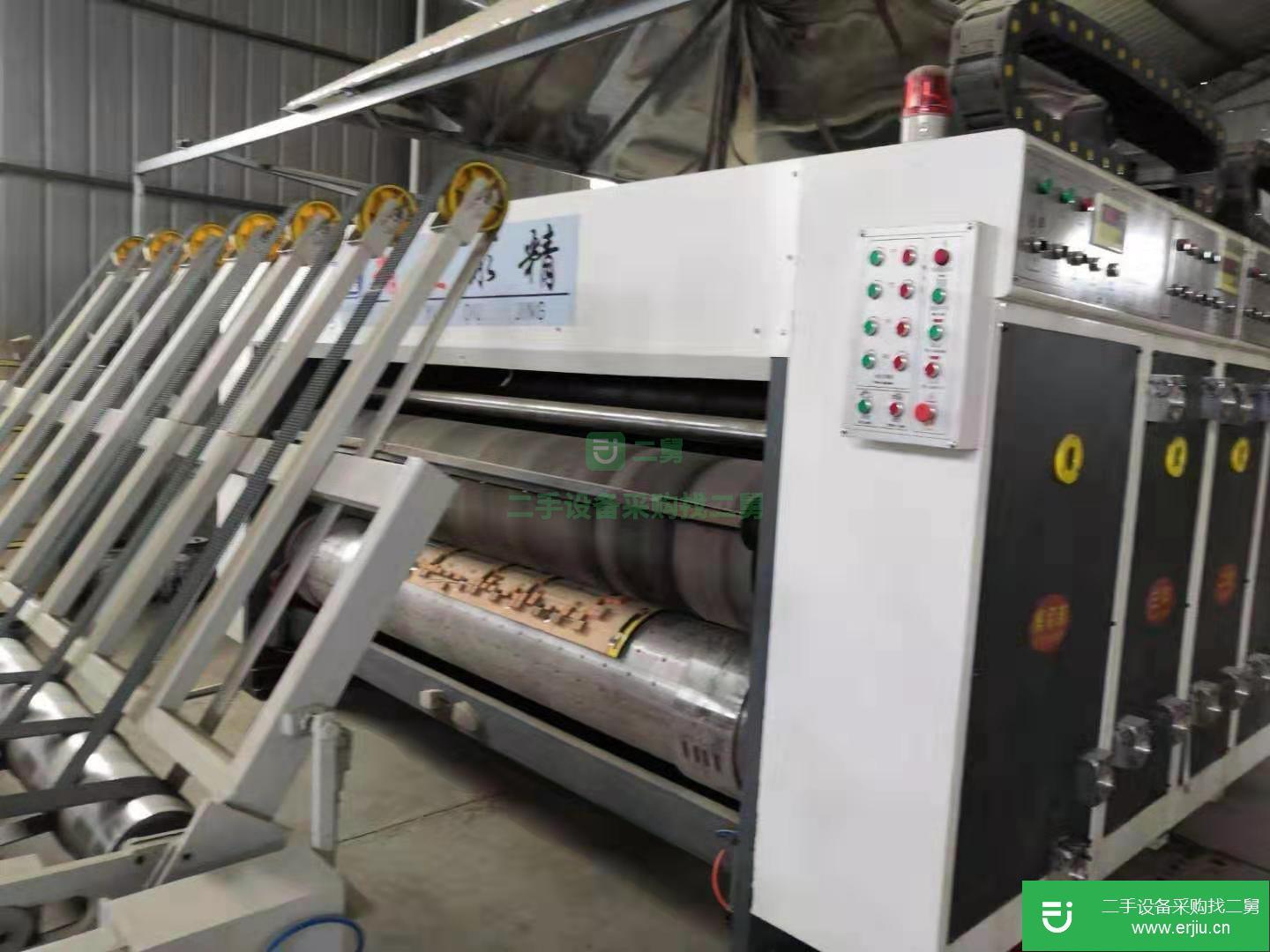 二手紙箱機械設備  二手高速水墨印刷機  三色圓壓圓模切印刷機