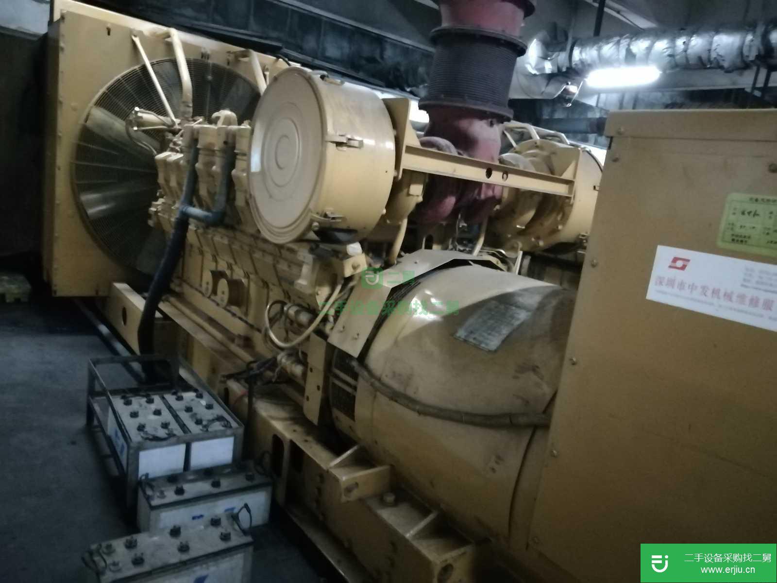 新疆專售二手進口大功率柴油發電機組 3516 卡特1280kw 85成新 備用機組