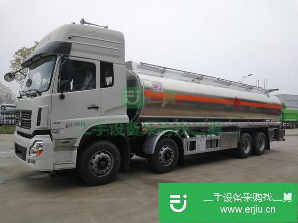 轉讓東風天龍前四后八鋁合金油罐車 國5