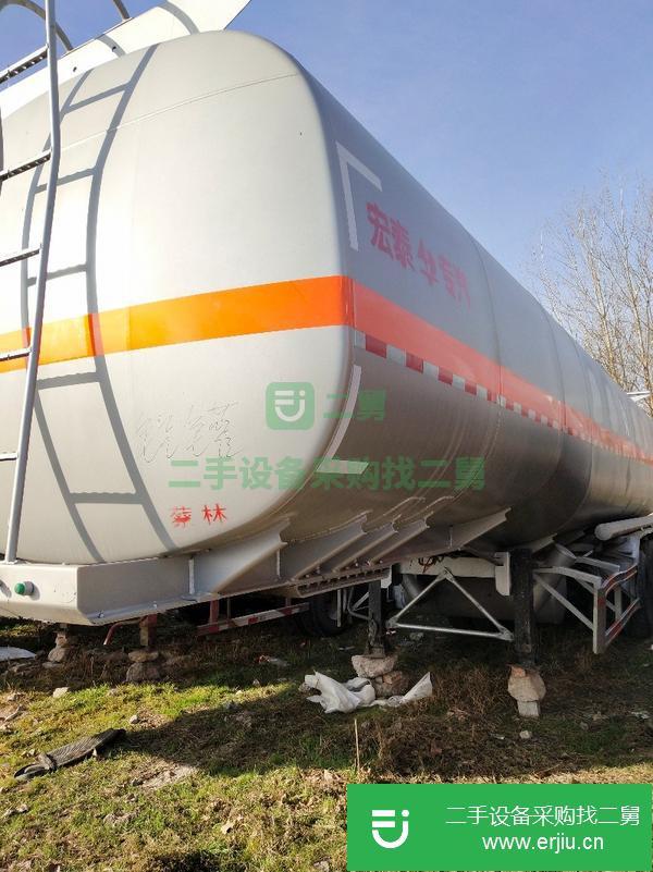 轉(zhuǎn)讓二手鋁合金50立方油罐車 原車手續(xù) 保證原裝車