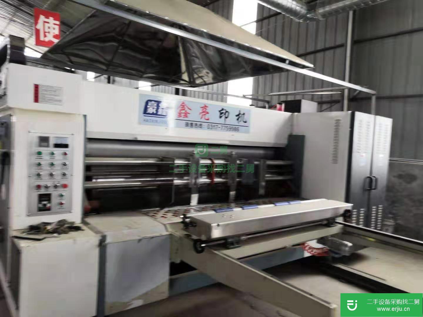 二手紙箱機械設備  二手高速水墨印刷機  三色圓壓圓模切印刷機