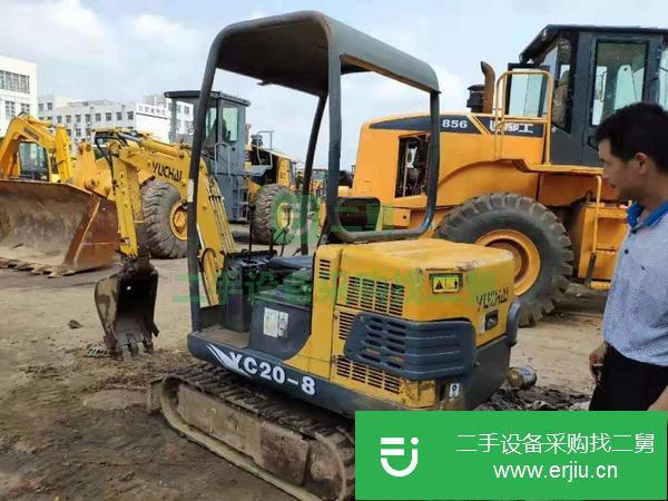 轉讓二手20小挖機低價,二手玉柴18 20小型挖掘機原裝現貨很多包送