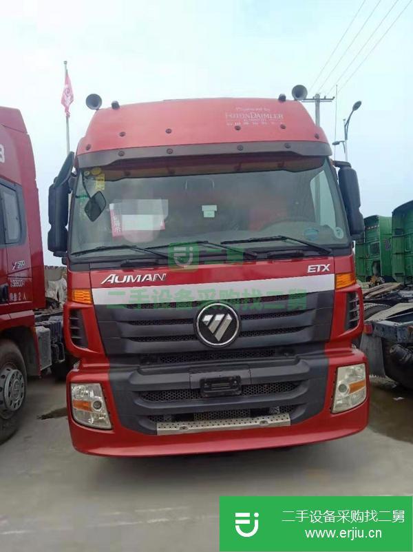 轉(zhuǎn)讓剛到家一批17年二手歐曼燒氣牽引車 380馬力