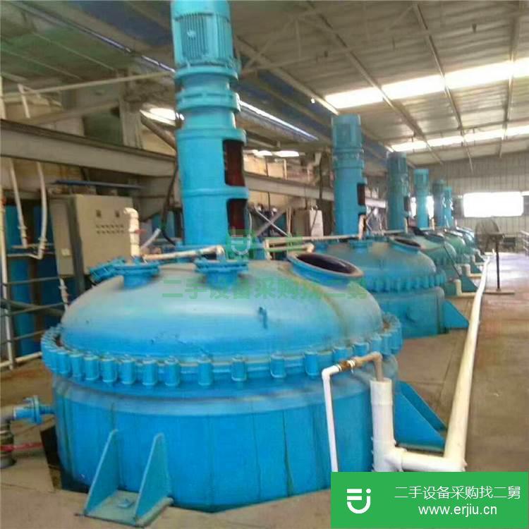 出售二手反應釜 二手搪瓷反應釜 8立方搪瓷反應釜