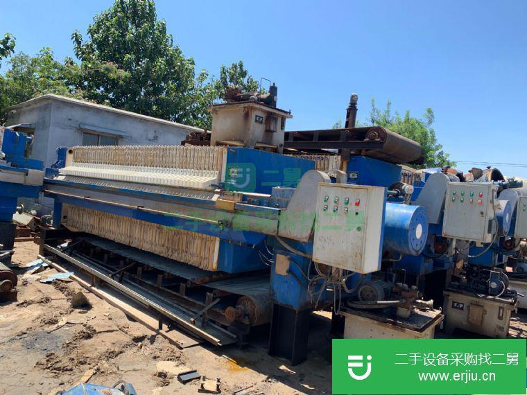 轉讓:低價出售二手壓濾機二手隔膜100-500平方壓濾機