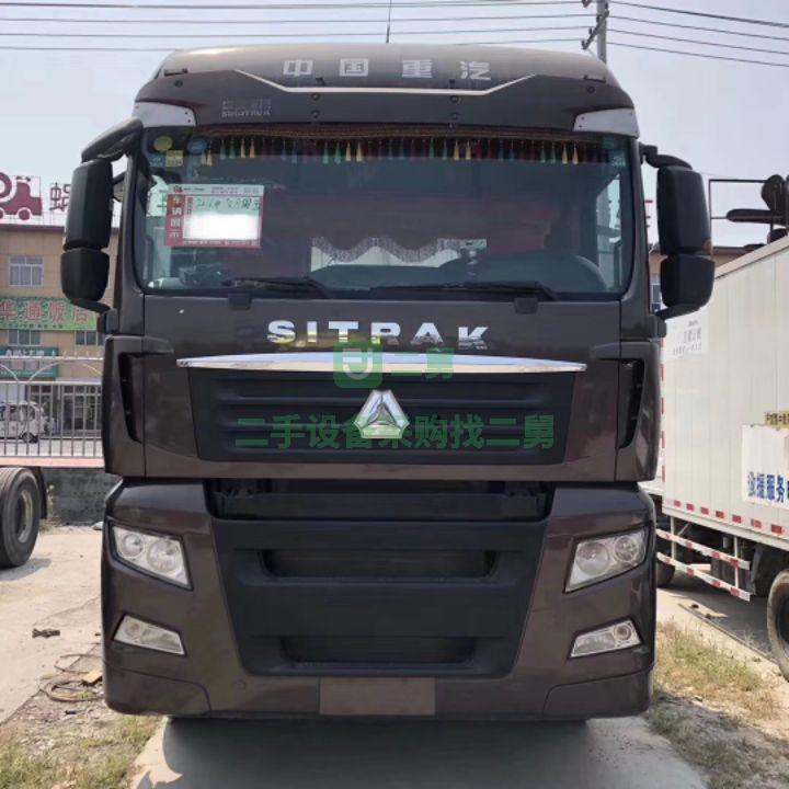 急售8成新二手牽引車頭  重汽汕德卡德國曼發動機