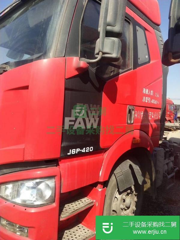 轉讓二手解放J6P牽引車,14年8月份,國四輕體,420馬力