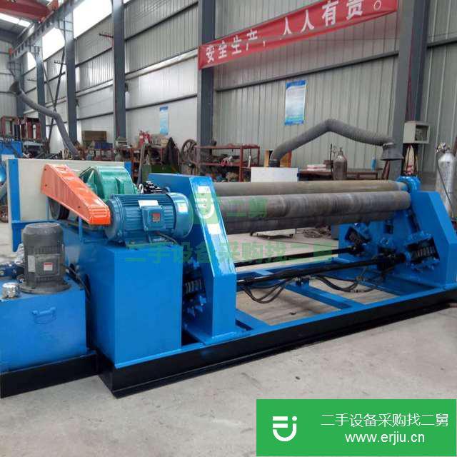 湖北二手斜三輥卷板機卷錐機校平機滾輪架卷圓機出售