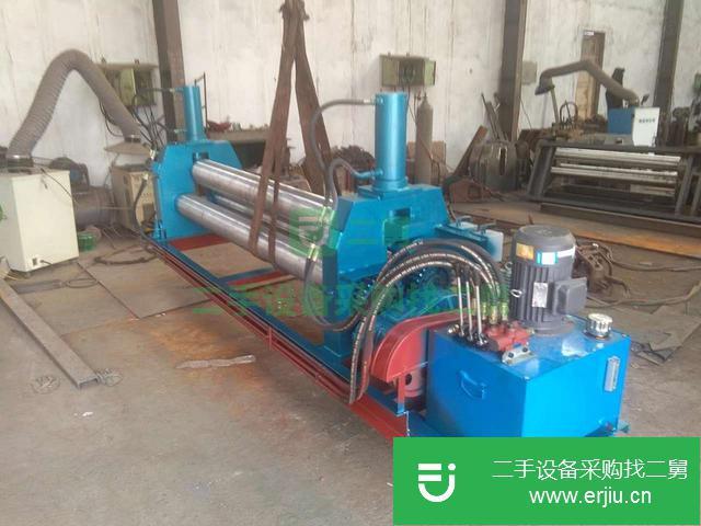 湖北二手斜三輥卷板機卷錐機校平機滾輪架卷圓機出售