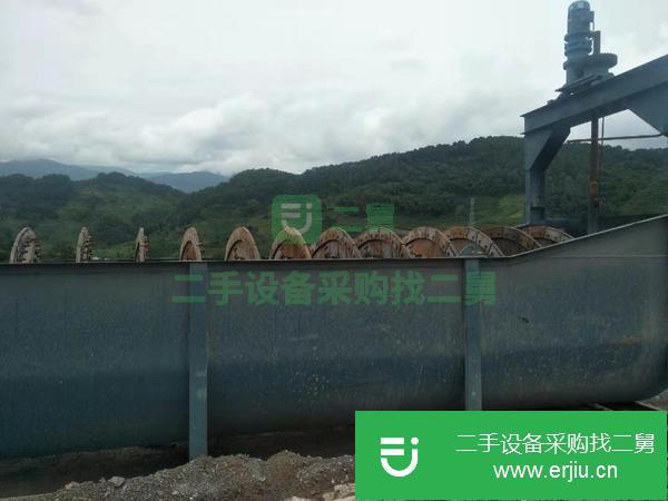 轉讓二手洗沙機單螺旋洗砂機低價處理