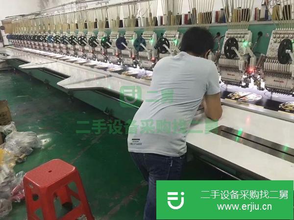 轉讓倒閉繡花廠有品牌繡花機低價處理正在做貨任挑任選。