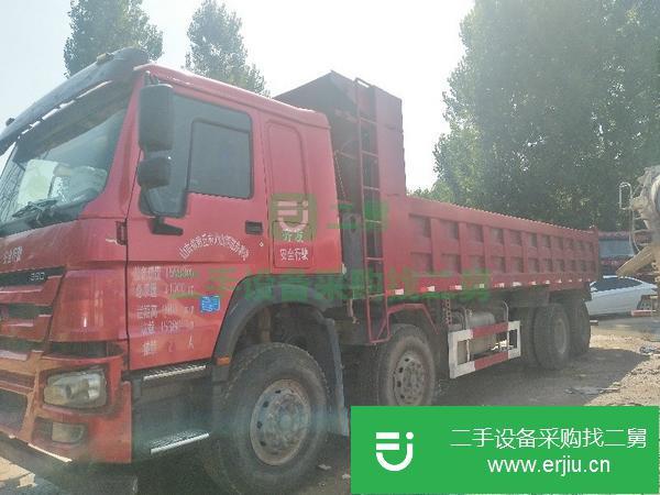 轉讓二手豪沃前四后八自卸車8.5米國四 支持分期 手續齊全 可提檔過戶