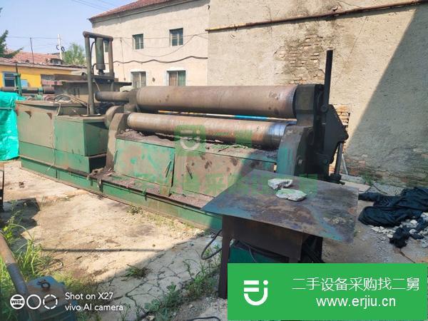現貨出售二手實心國標W11-25*2500三輥對稱式機械卷板機兩臺