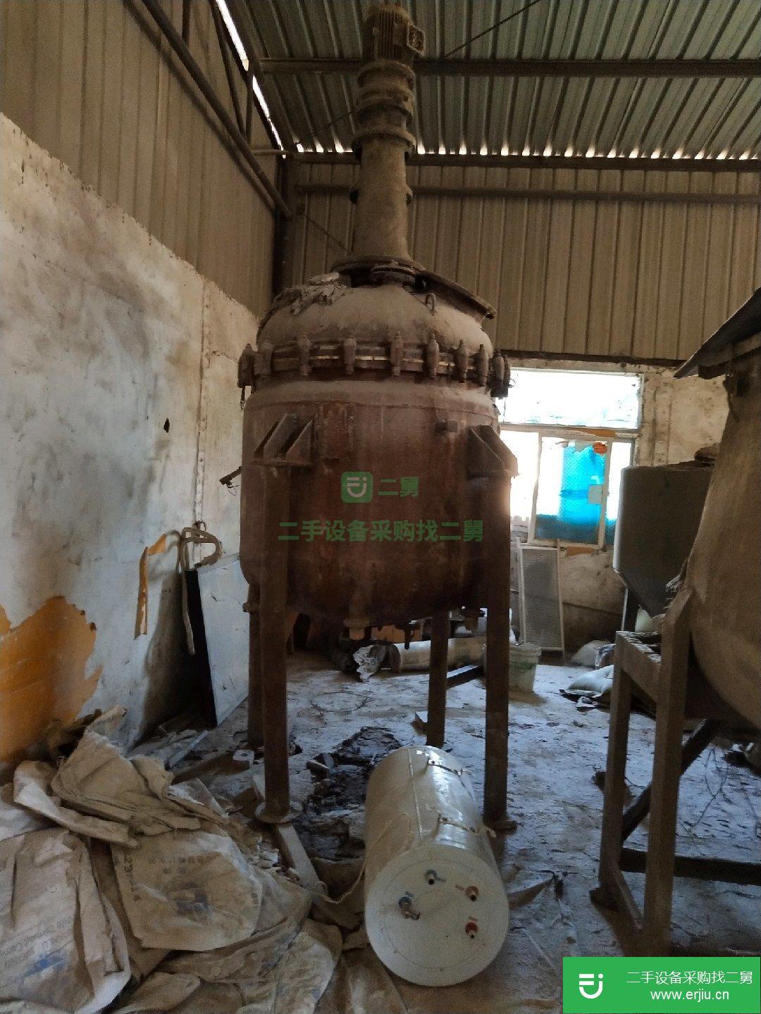 轉讓出售二手1500L搪瓷反應釜