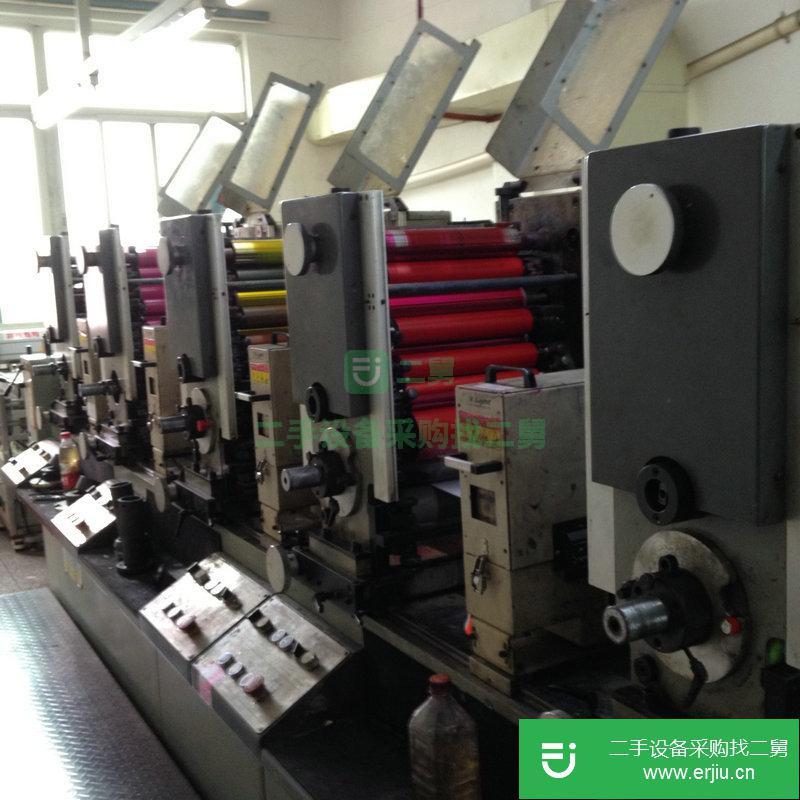 轉讓二手印刷機 中天輪轉機 二手不干膠商標標簽印刷設備
