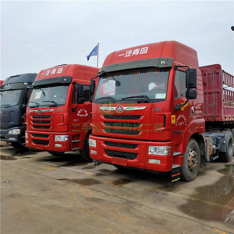 優惠二手牽引車 解放半掛牽引車雙驅輕體江蘇省