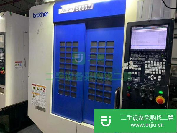 轉讓二手CNC加工中心，兄弟S500X1鉆攻中心，主軸16000