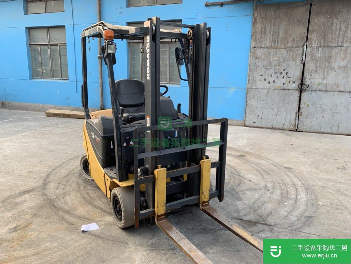 轉讓小松1.5噸電動叉車，原裝進口小體積二手叉車