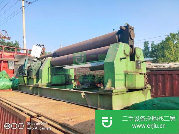 出售二手實心國標W11-20*2000對稱式機械卷板機數(shù)臺