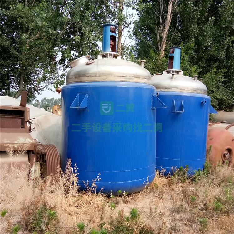 二手3噸搪瓷反應釜   5噸搪玻璃反應釜價格