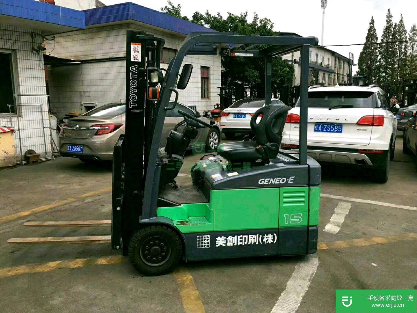 二手豐田叉車，4米帶側移二手叉車個人轉讓