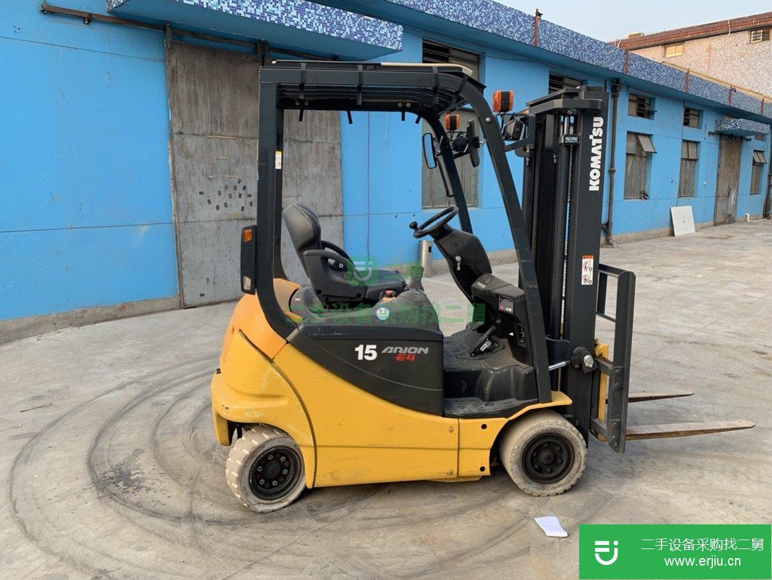 轉讓小松1.5噸電動叉車，原裝進口小體積二手叉車
