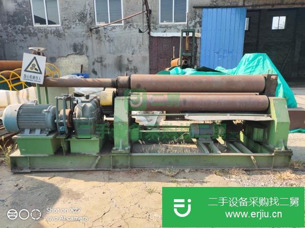 出售二手實心國標W11-20*2000對稱式機械卷板機數(shù)臺