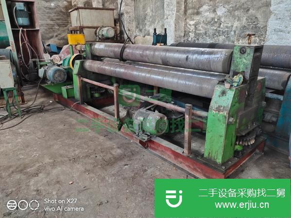 出售二手實心W11-16*2500三輥對稱式機械卷板機