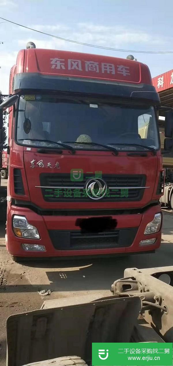 出售東風450輕盈版，車齡六個月，帶十三米高低板大開門掛車