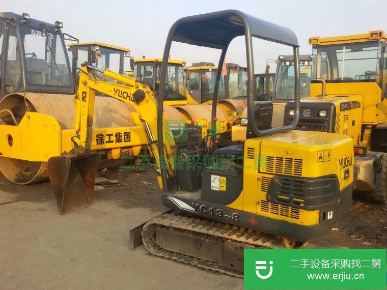 轉讓:出售小型鉤機家用玉柴yc13 18 20 30農用挖土機1噸2噸挖掘機