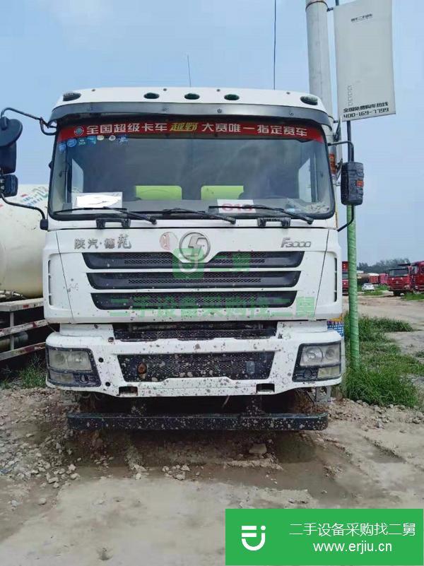 急轉(zhuǎn)14年二手德龍攪拌車 336馬力 大12方