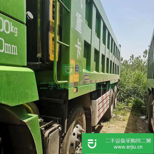 轉讓二手工程自卸車陜汽德龍5.6米-6.2米國四自卸車