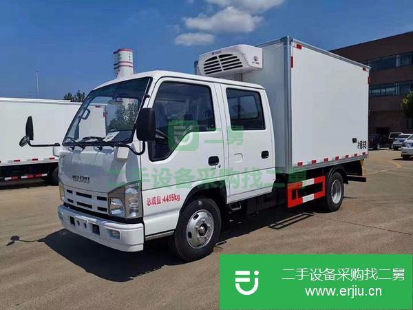轉讓雙排座慶鈴五十鈴藍牌冷藏車低價處理