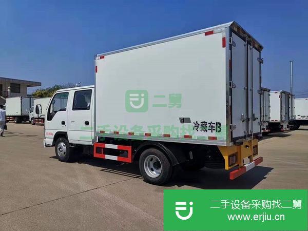 轉讓雙排座慶鈴五十鈴藍牌冷藏車低價處理