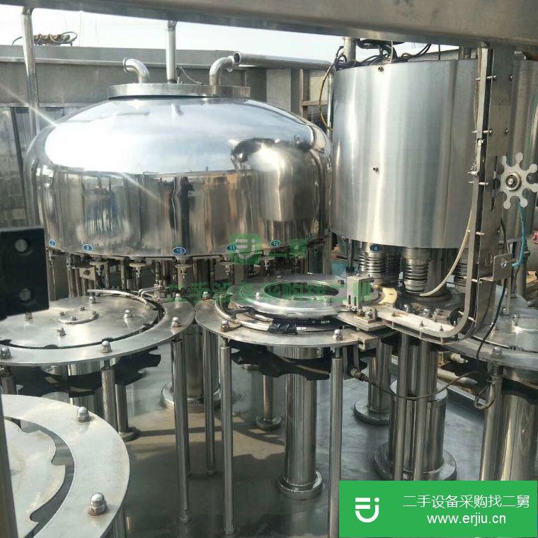 轉(zhuǎn)讓:出售二手16頭三合一玻璃瓶灌裝機，