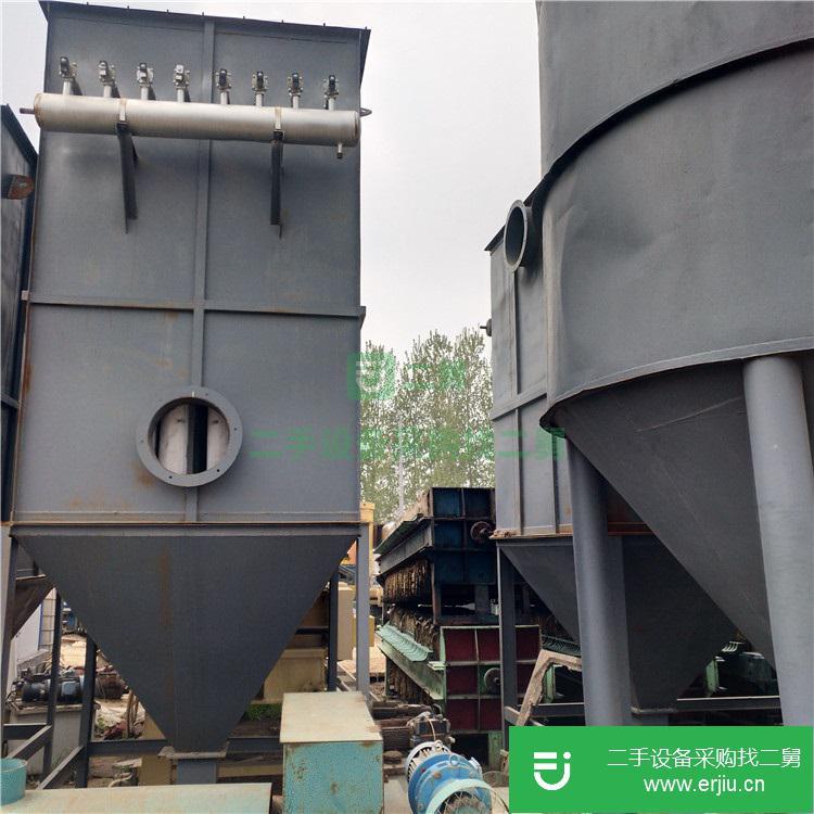 出售二手脈沖式布袋除塵器 工業鍋爐倉頂除塵器 旋風二手除塵設備
