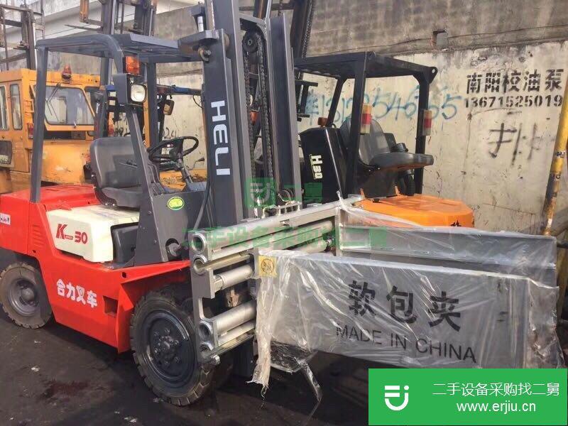 二手3噸廢紙平包夾叉車轉讓，銅陵免費送貨