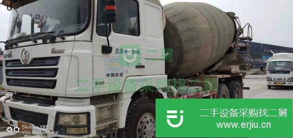 轉讓自用二輛中鐵干活的13年陜汽德龍宇通14方攪拌車,車況良好