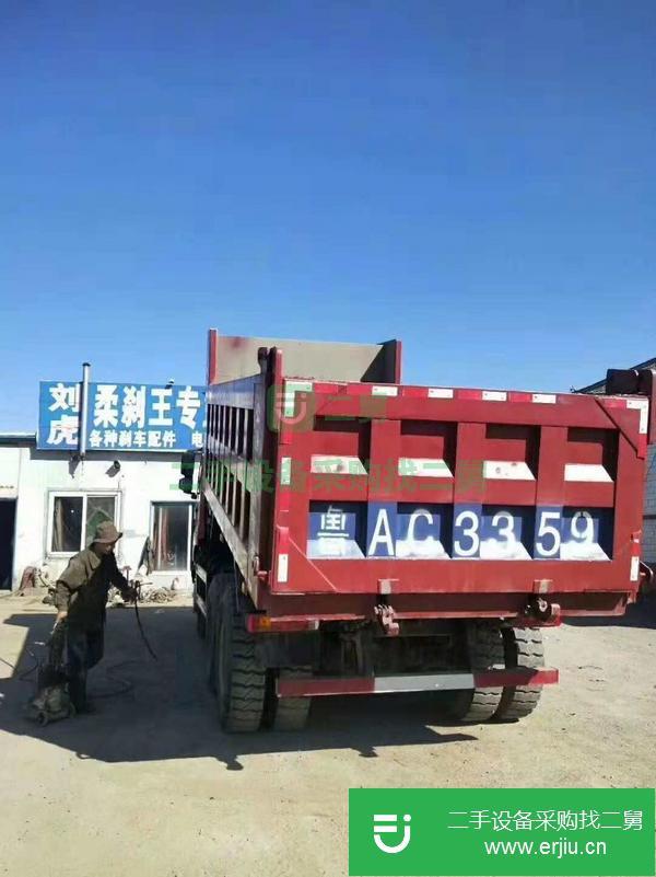 出售13年6月二手歐曼自卸車,5米8大箱,后八輪,國三排放