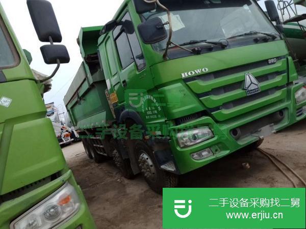 轉讓國五陜汽德龍，福田歐曼，重汽豪沃綠色渣土車，可分期